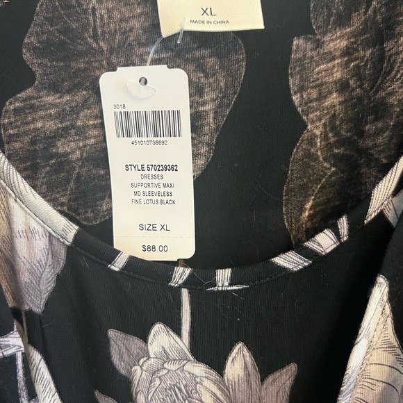 Soma soft jersey maxi dress. NWT. XL - Picture 2 of 3